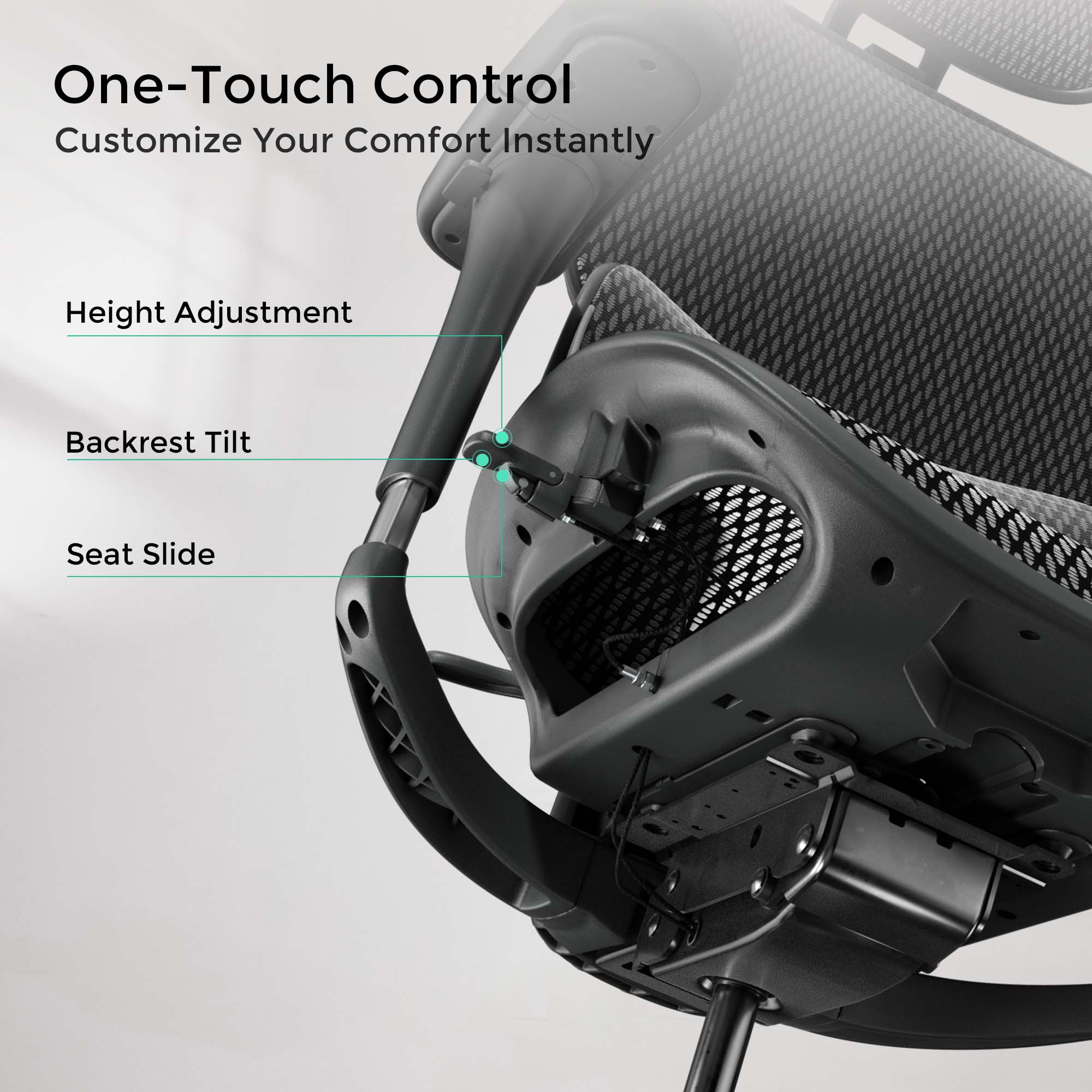 S9 Pro Ergonomic Office Chair with One-Touch Adjustment