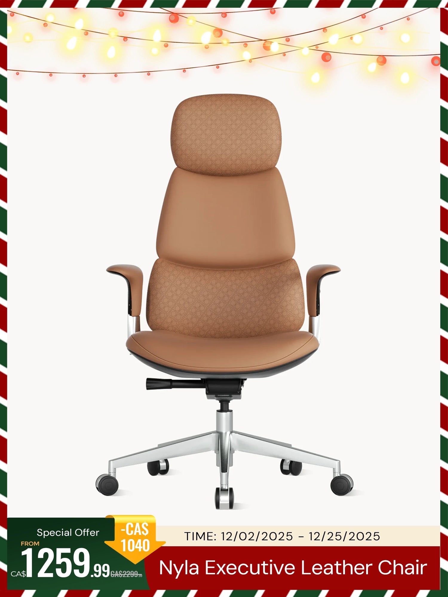 Nyla Executive Leather Office Chair