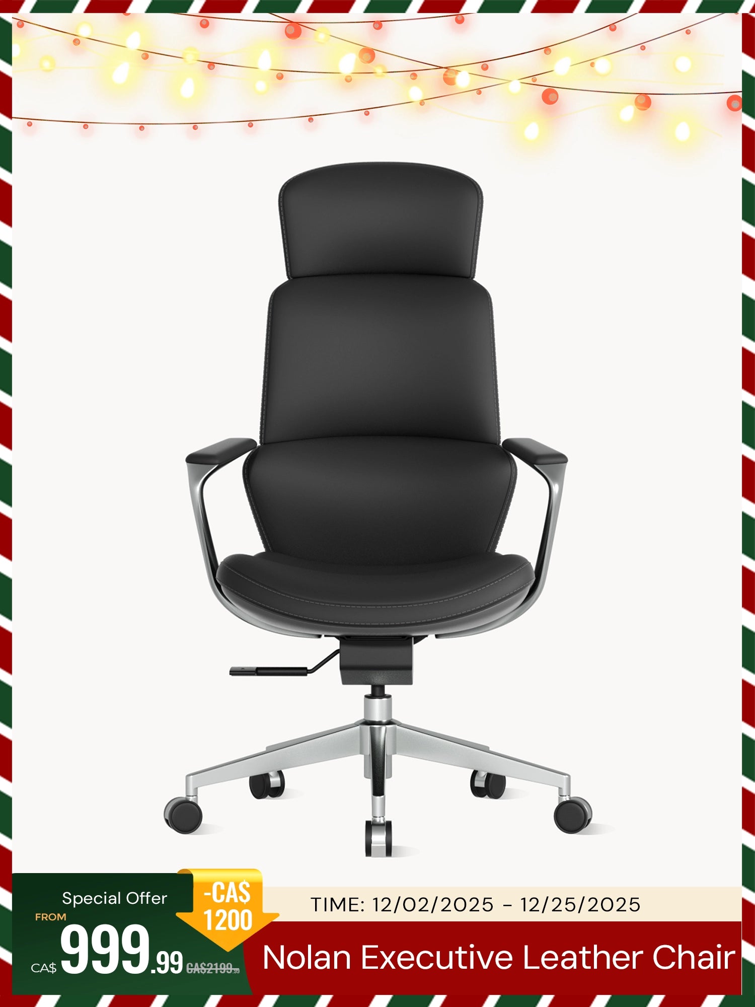 Nolan Executive Leather Office Chair
