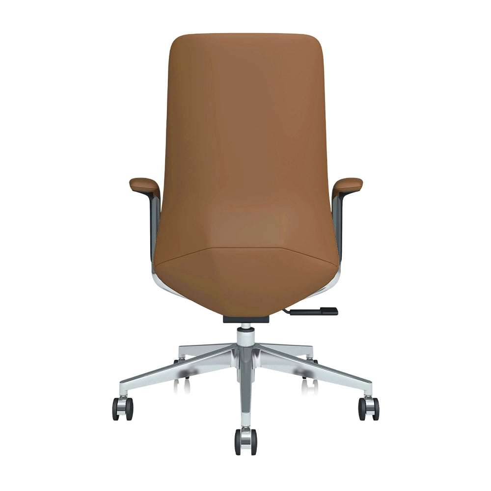 Neris Mid-Back Leather Office Chair with Best Value