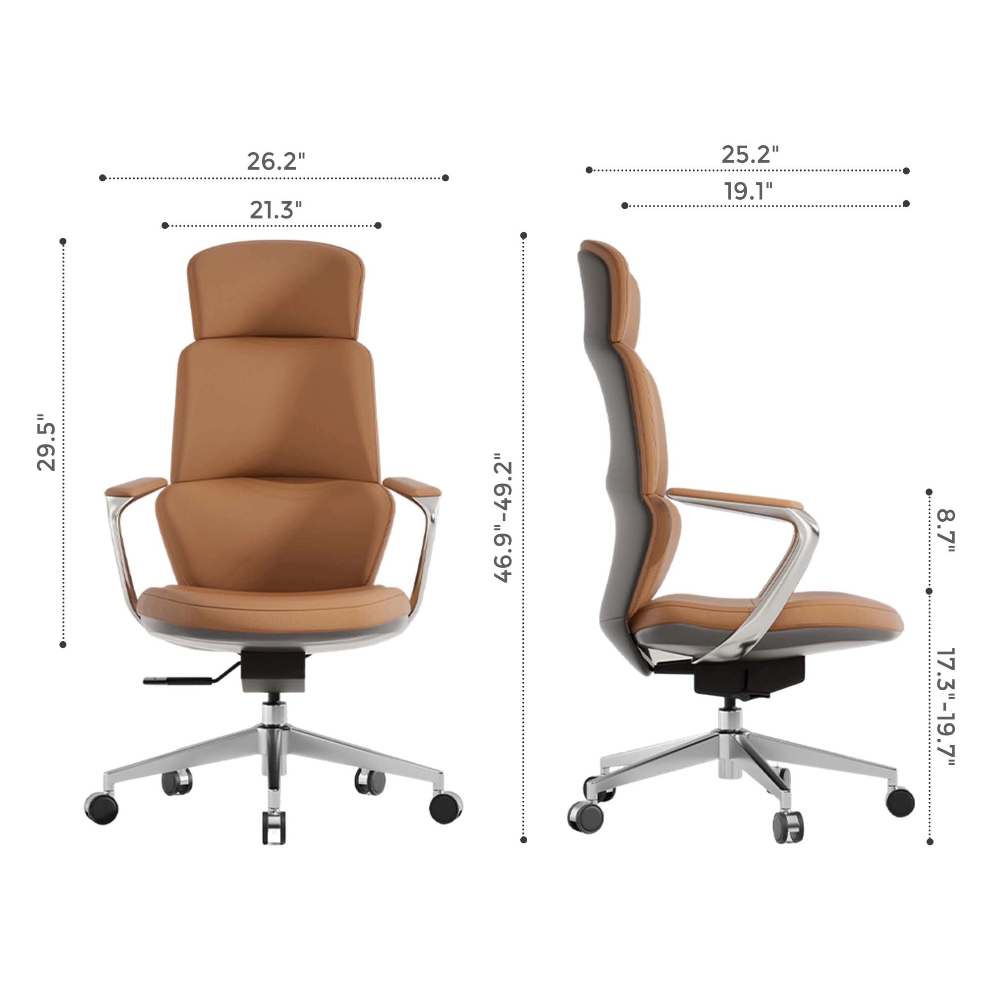 Nolan Leather Chair with Classic Design