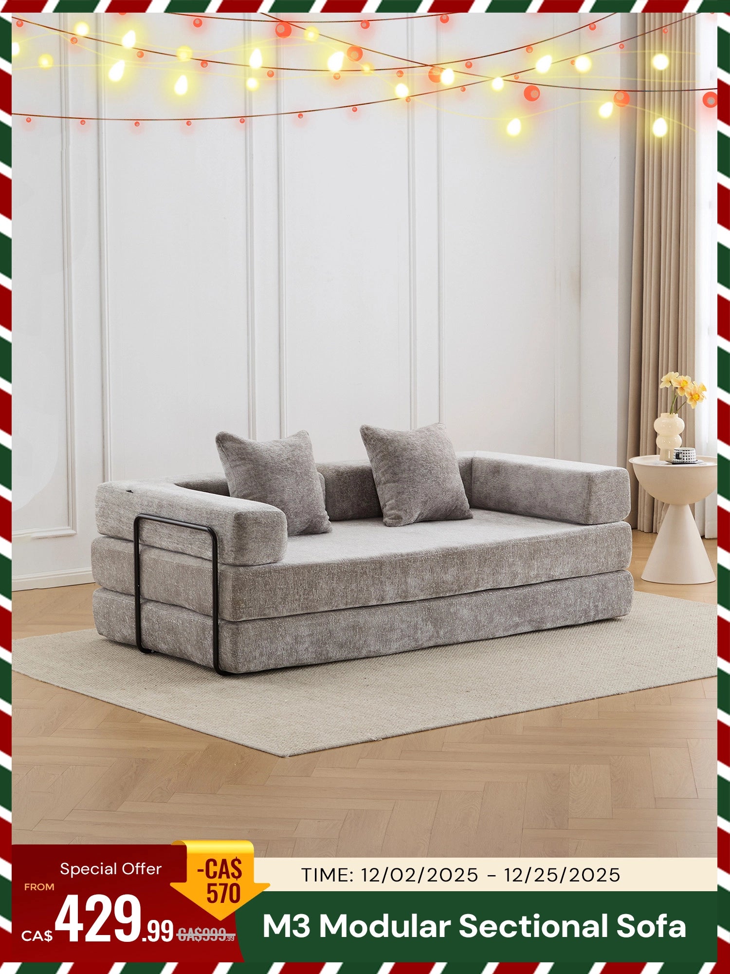 Selene Modular Sectional Sofa Bed