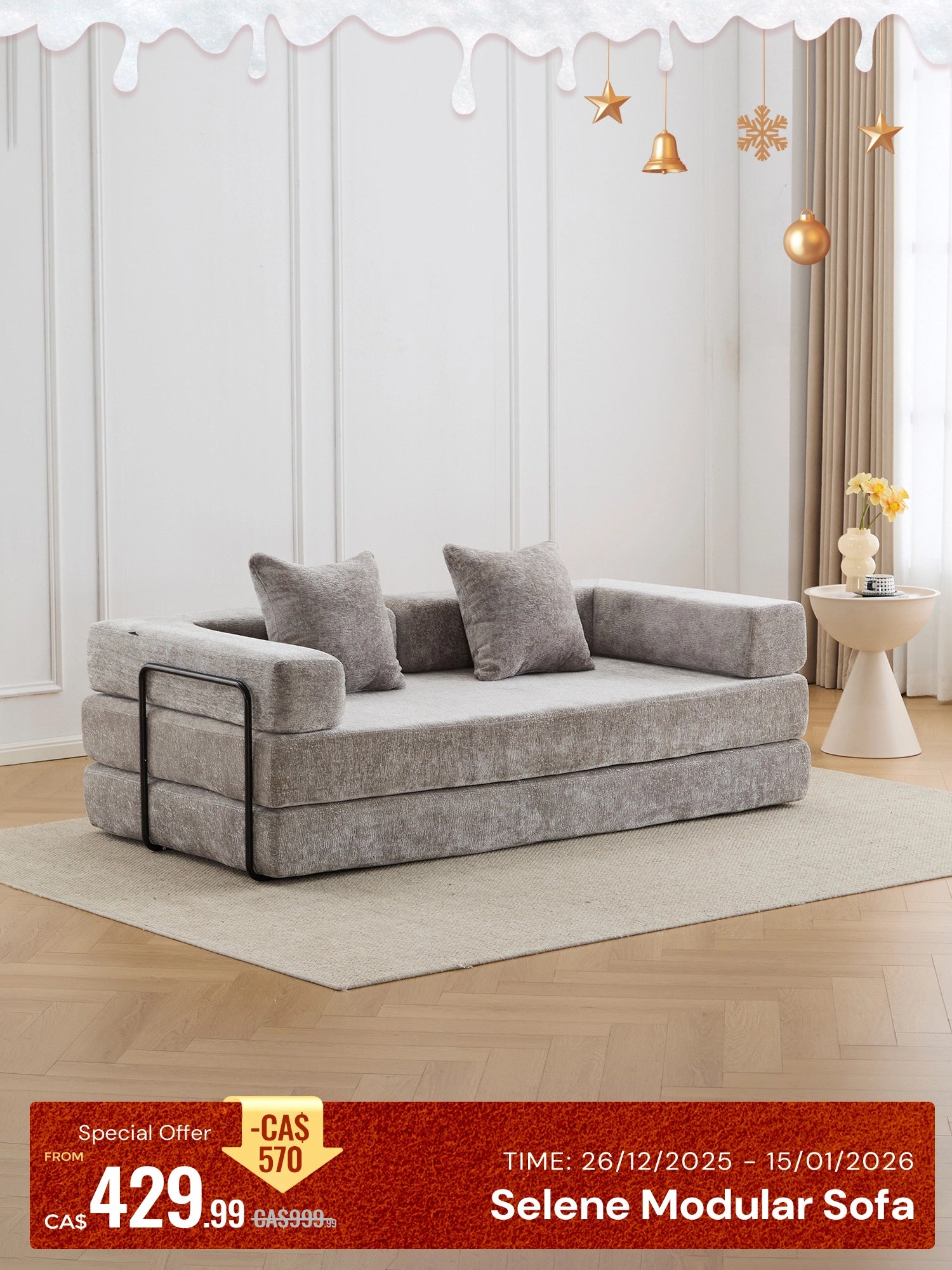 Selene Modular Sectional Sofa Bed