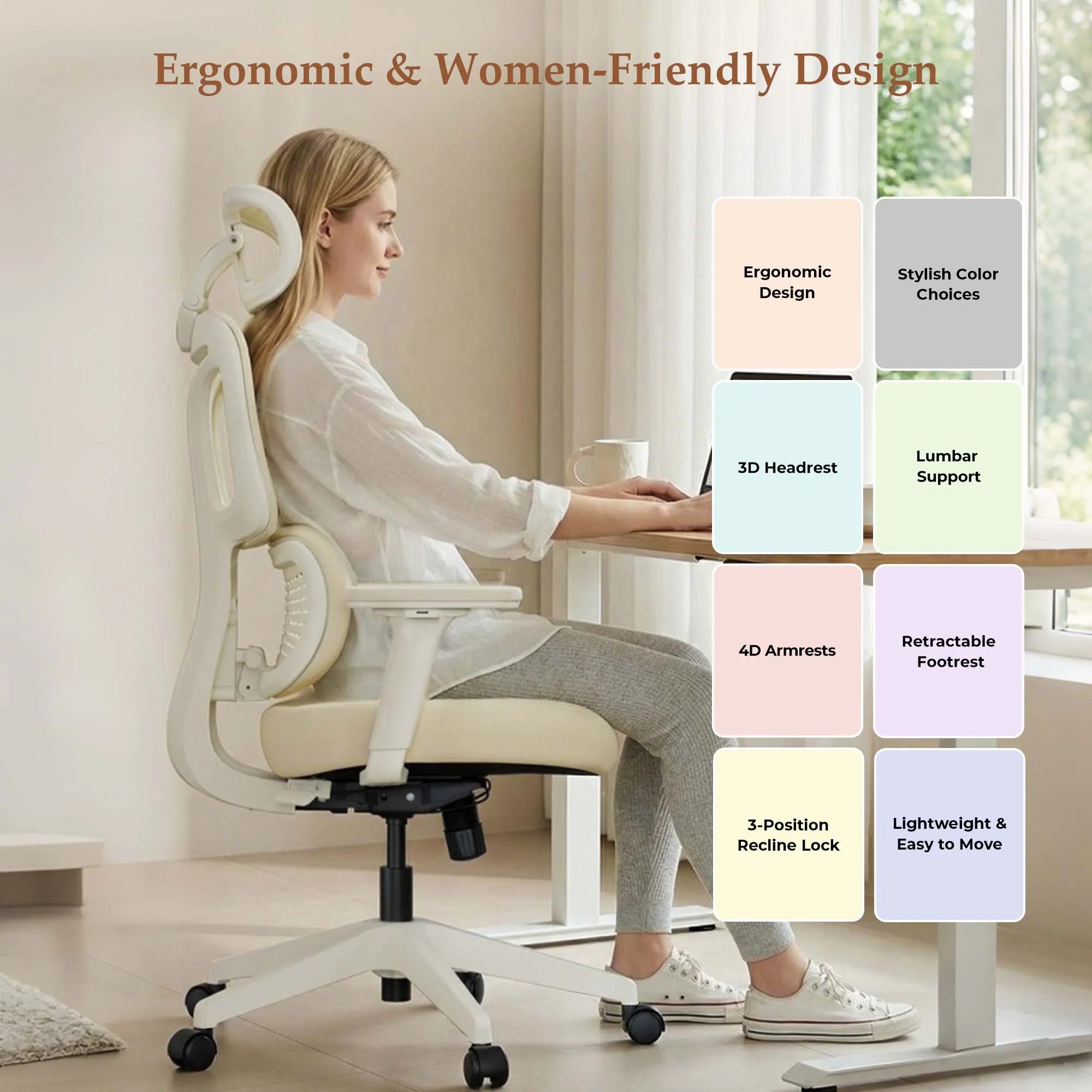 S3 Pro Office Chair with Colorful Lifestyle Design