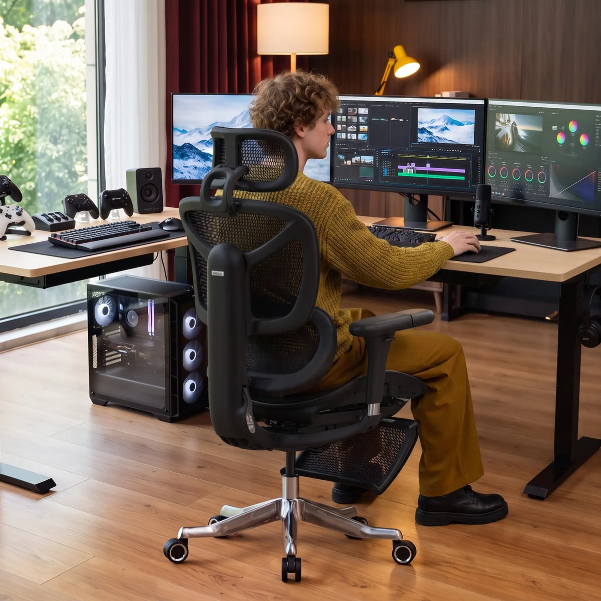 S9 Pro Ergonomic Office Chair with One-Touch Adjustment