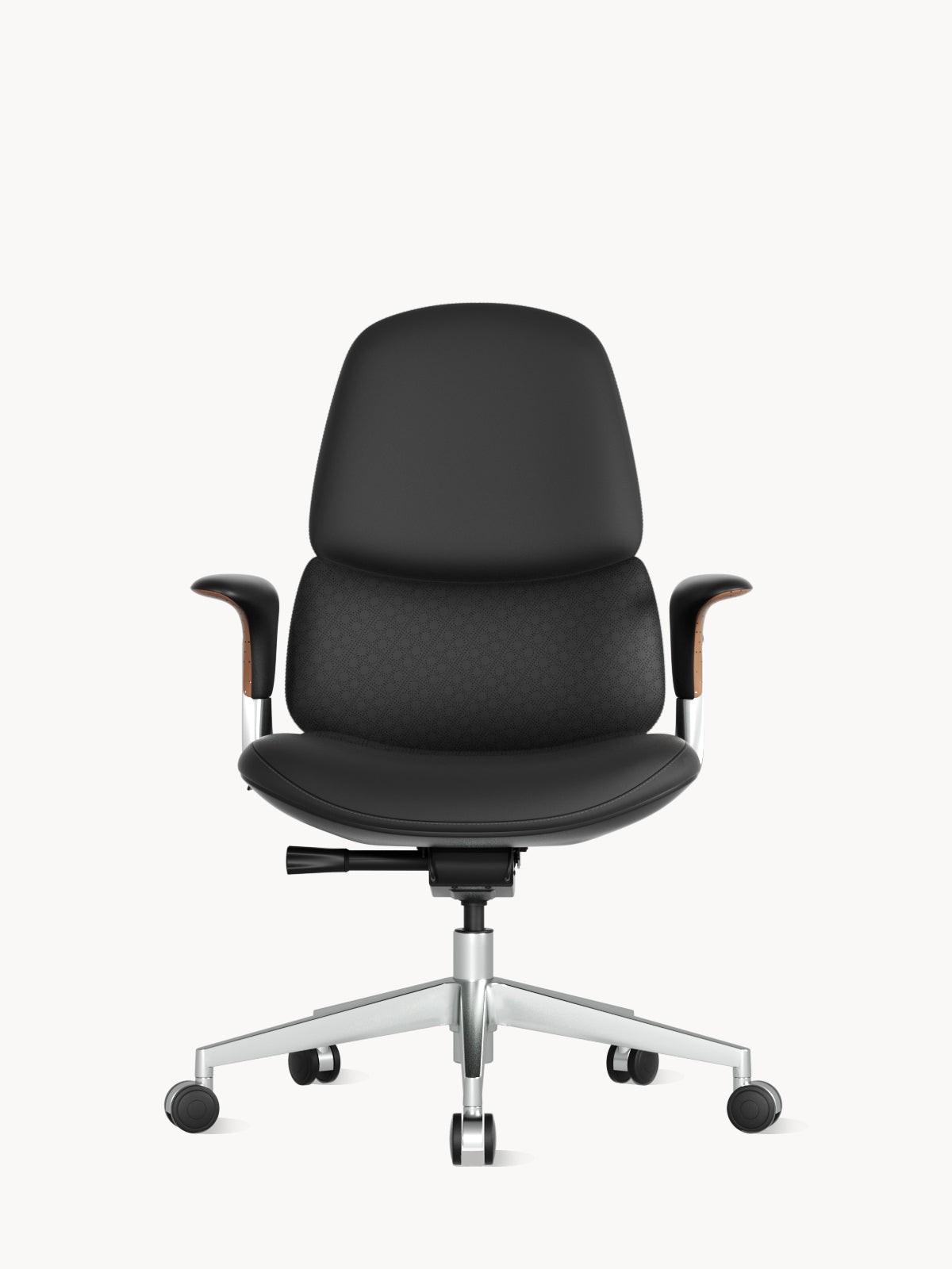 Nyla Mid-Back Leather Chair with Easy Adjustment