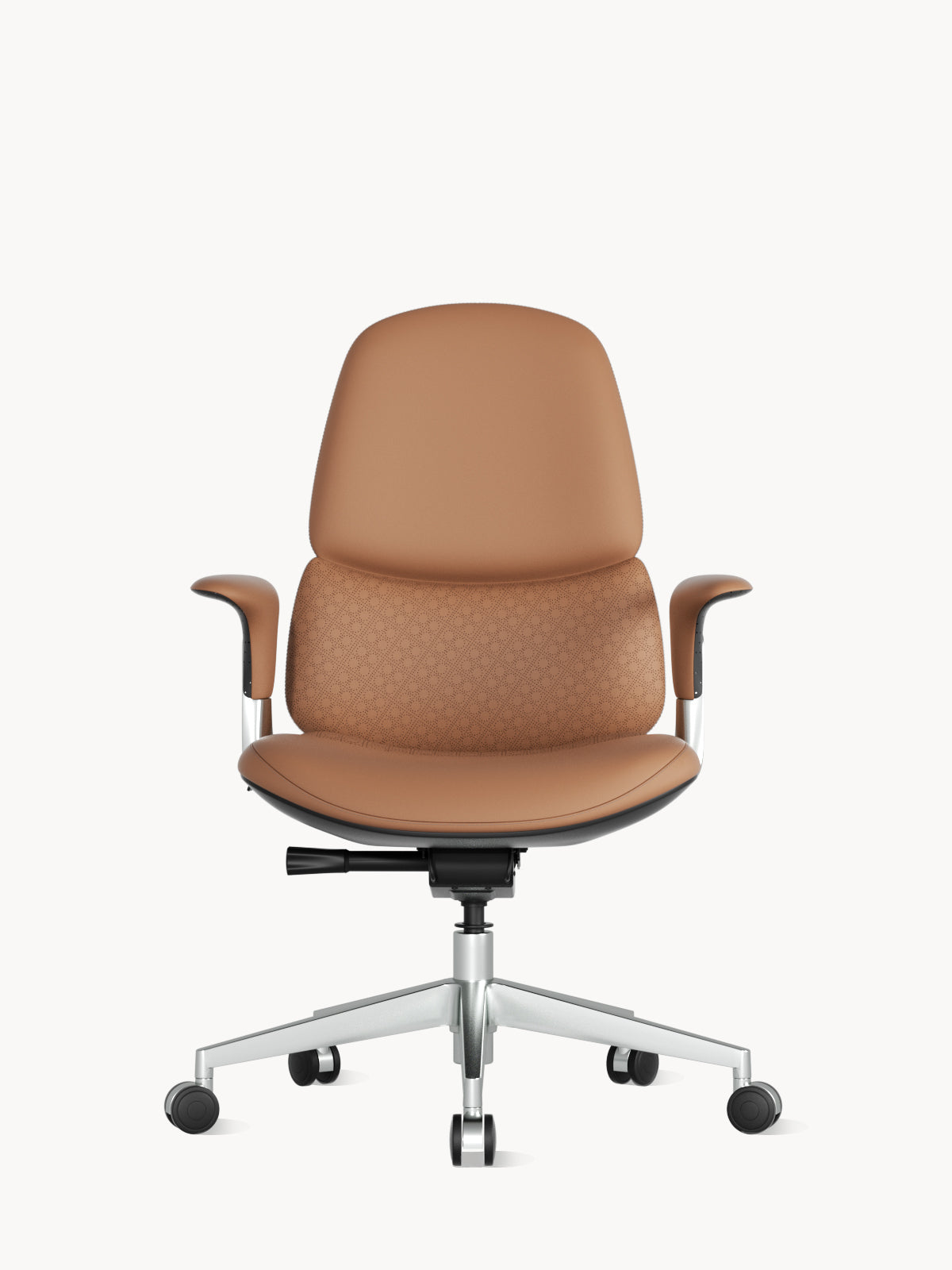 Nyla Mid-Back Leather Chair with Easy Adjustment