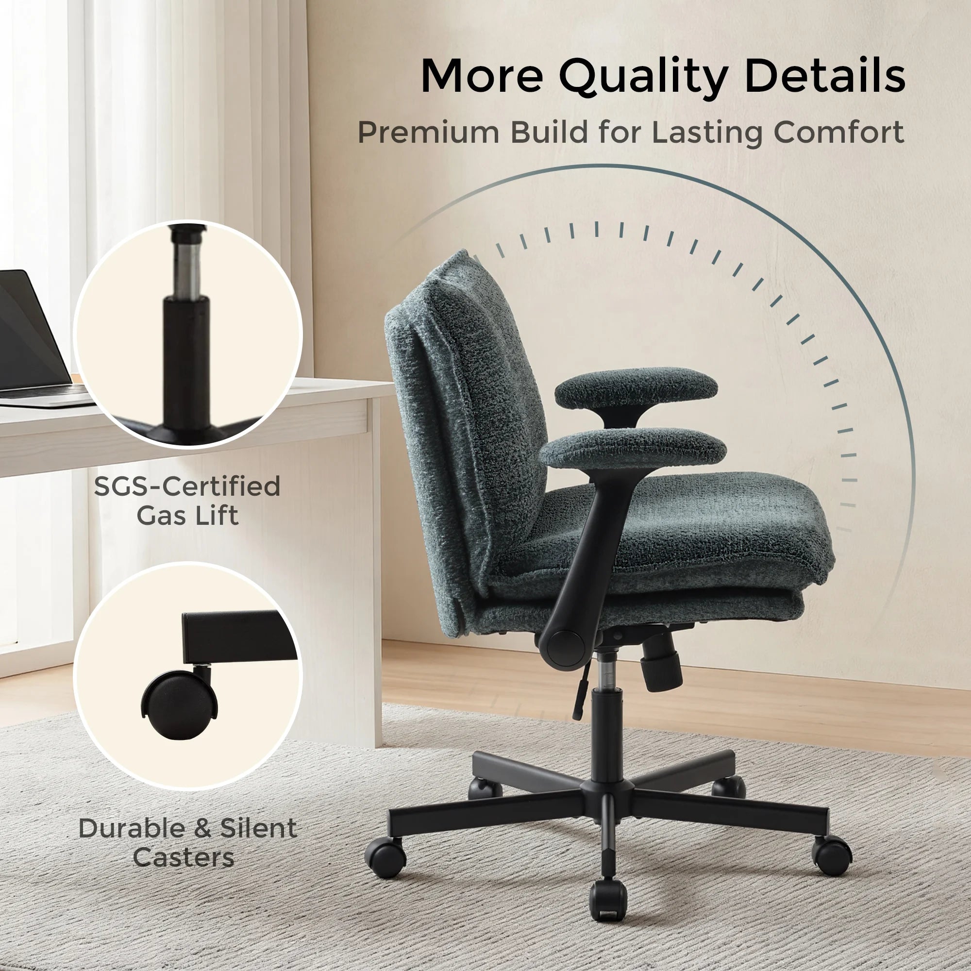 P3 Criss Cross Chair with Adjustable Armrests