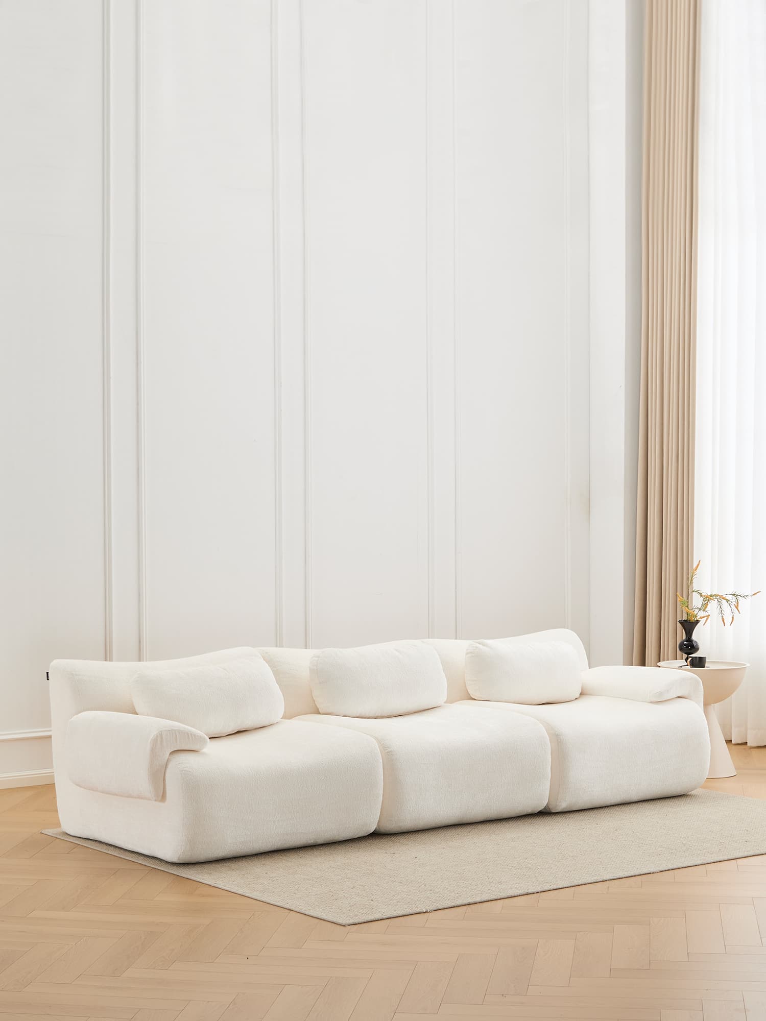 Nephele  Modular Sectional Compressed Sofa 3 Seat