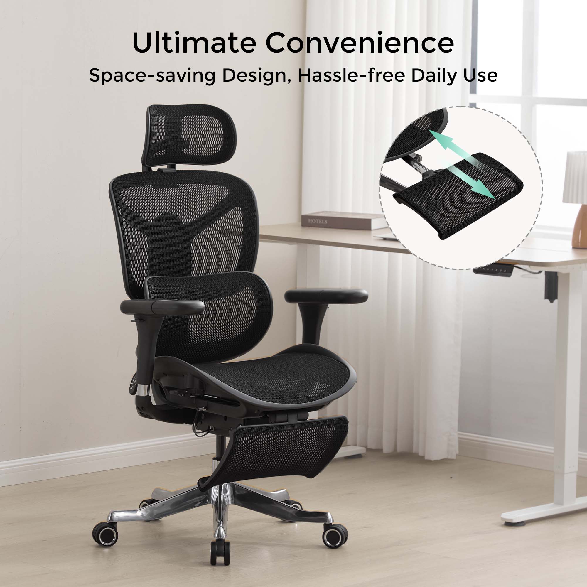 S9 Pro Ergonomic Office Chair with One-Touch Adjustment