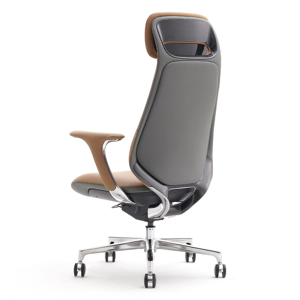 Neta Premium Leather Chair with Headrest