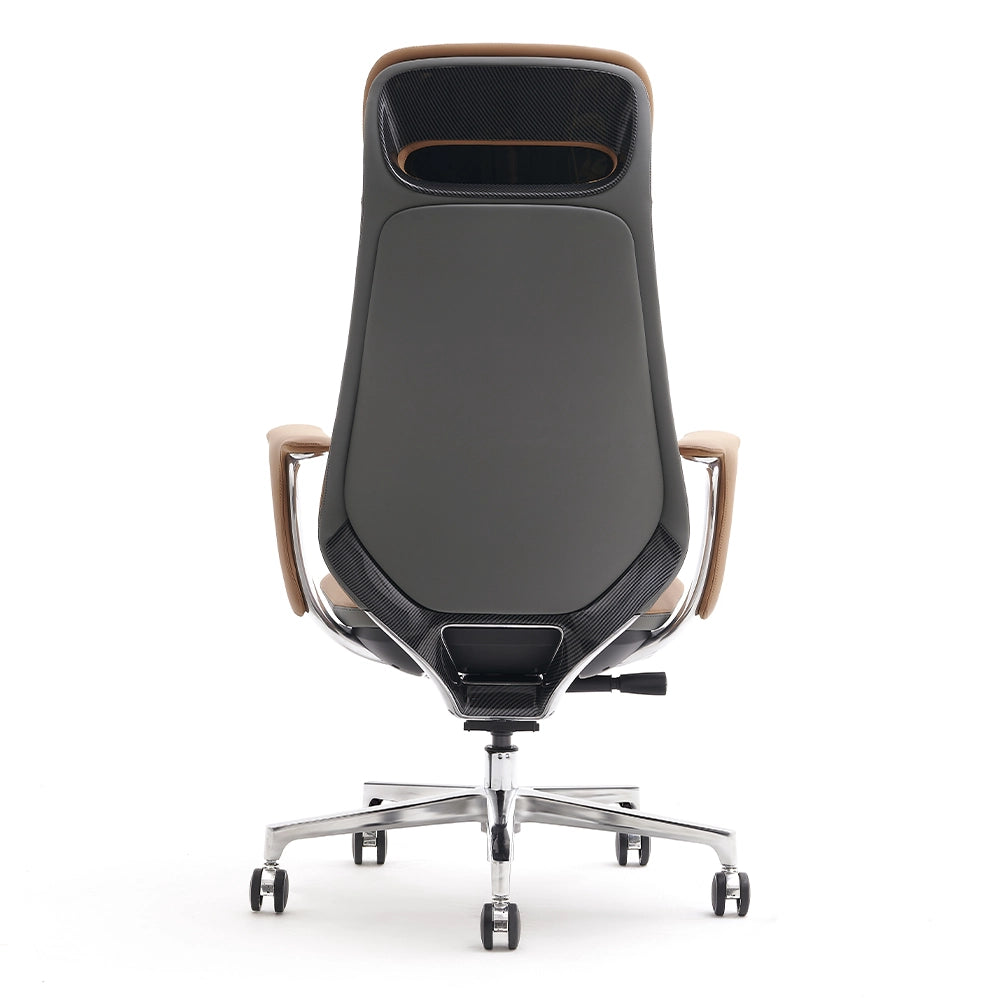 Neta Premium Leather Chair with Headrest