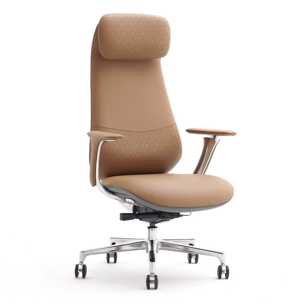 Neta Premium Leather Chair with Headrest