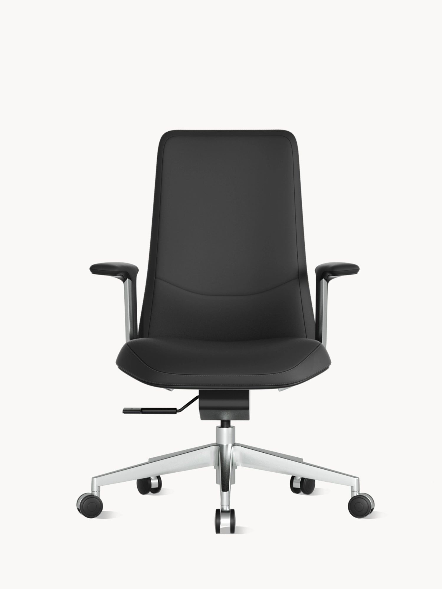 Neris Mid-Back Leather Office Chair