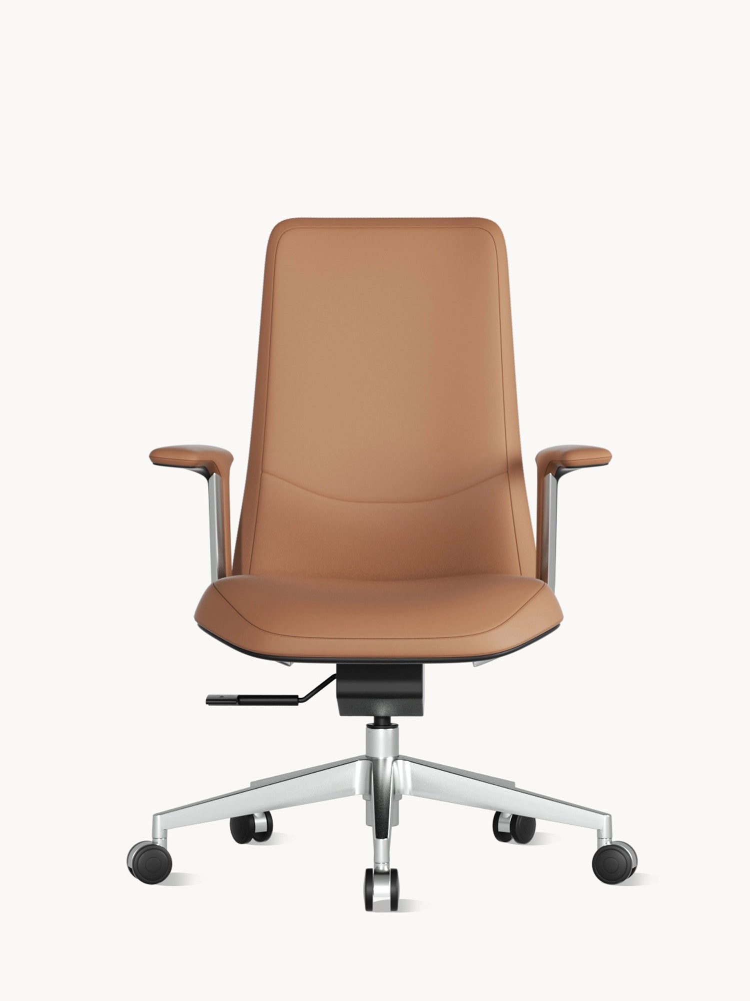 Neris Mid-Back Leather Office Chair