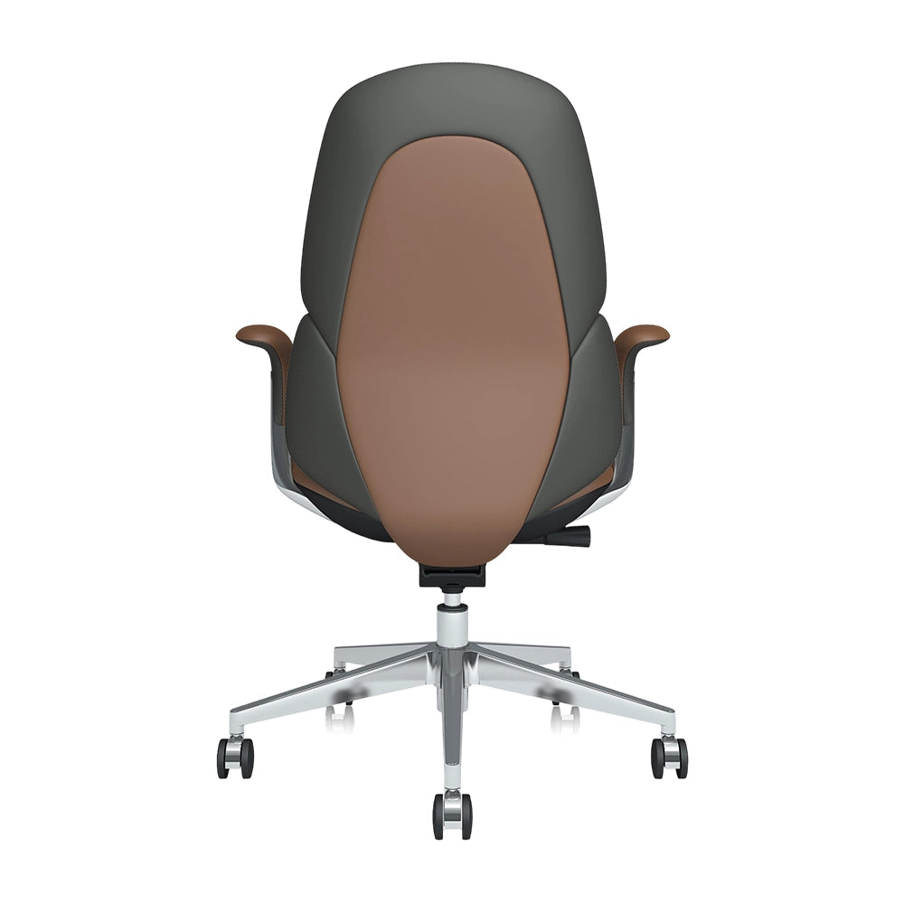 Nyla Mid-Back Leather Chair with Easy Adjustment