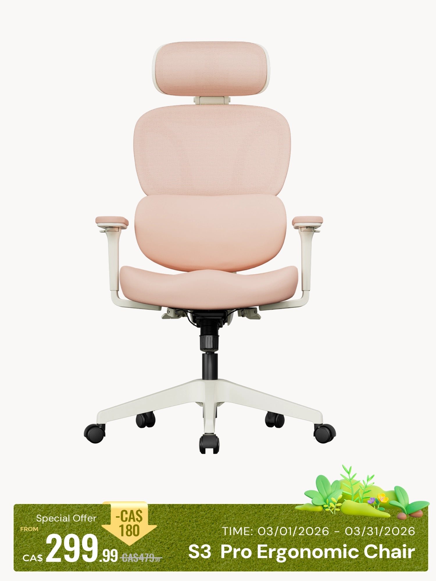 S3 Pro Office Chair with Colorful Lifestyle Design