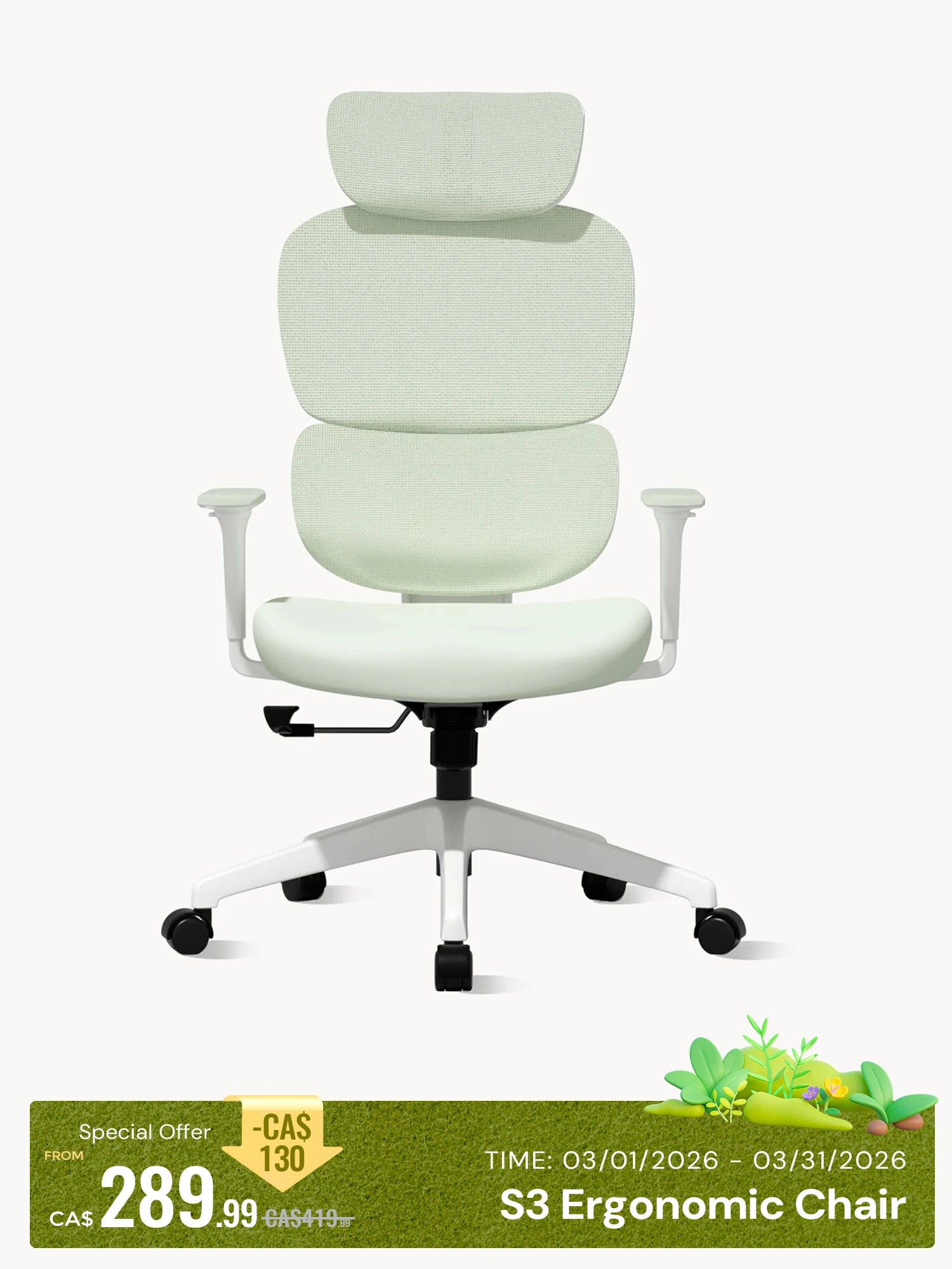 S3 Office Chair with Colorful Lifestyle Design