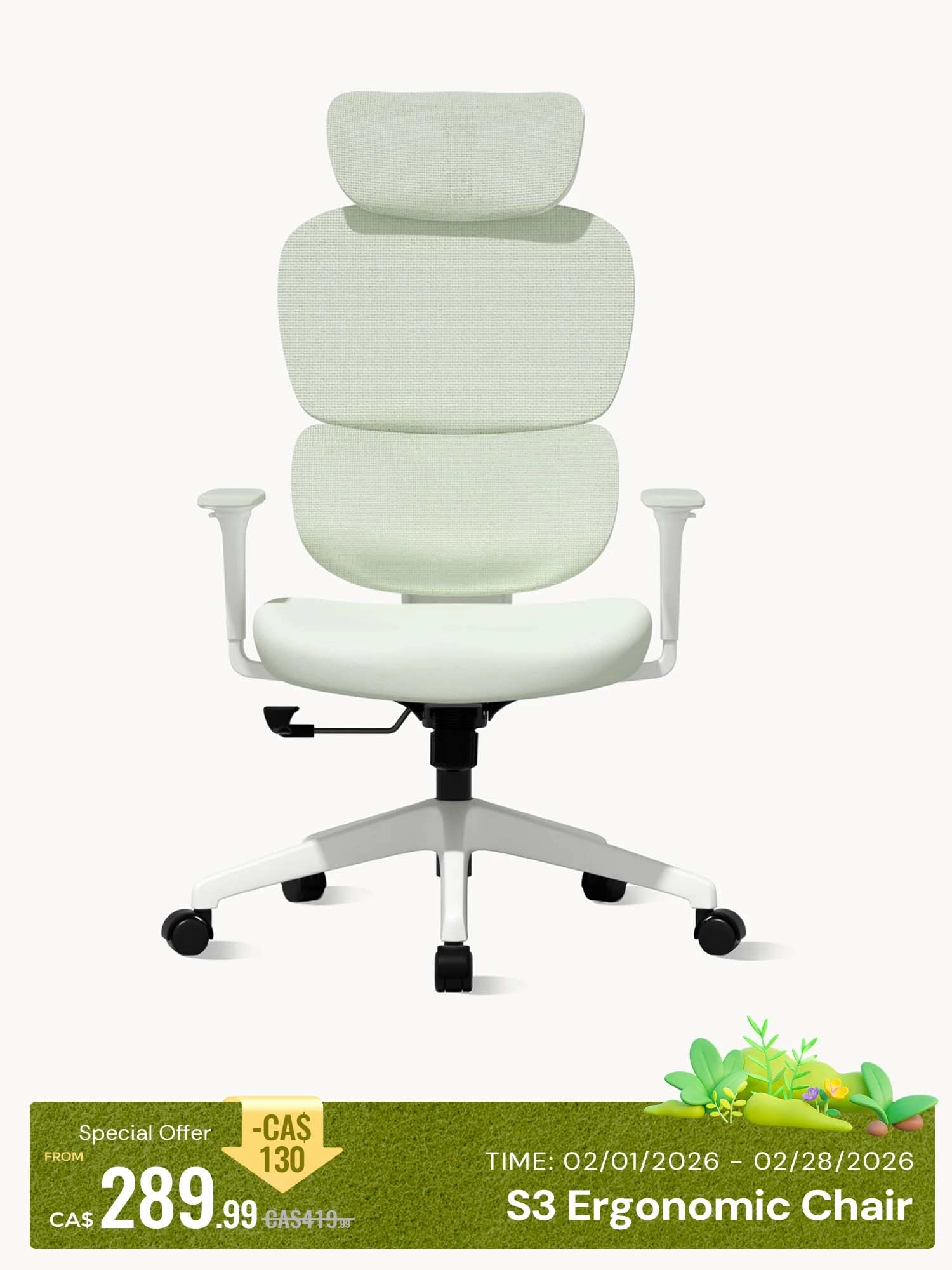 S3 Office Chair with Colorful Lifestyle Design