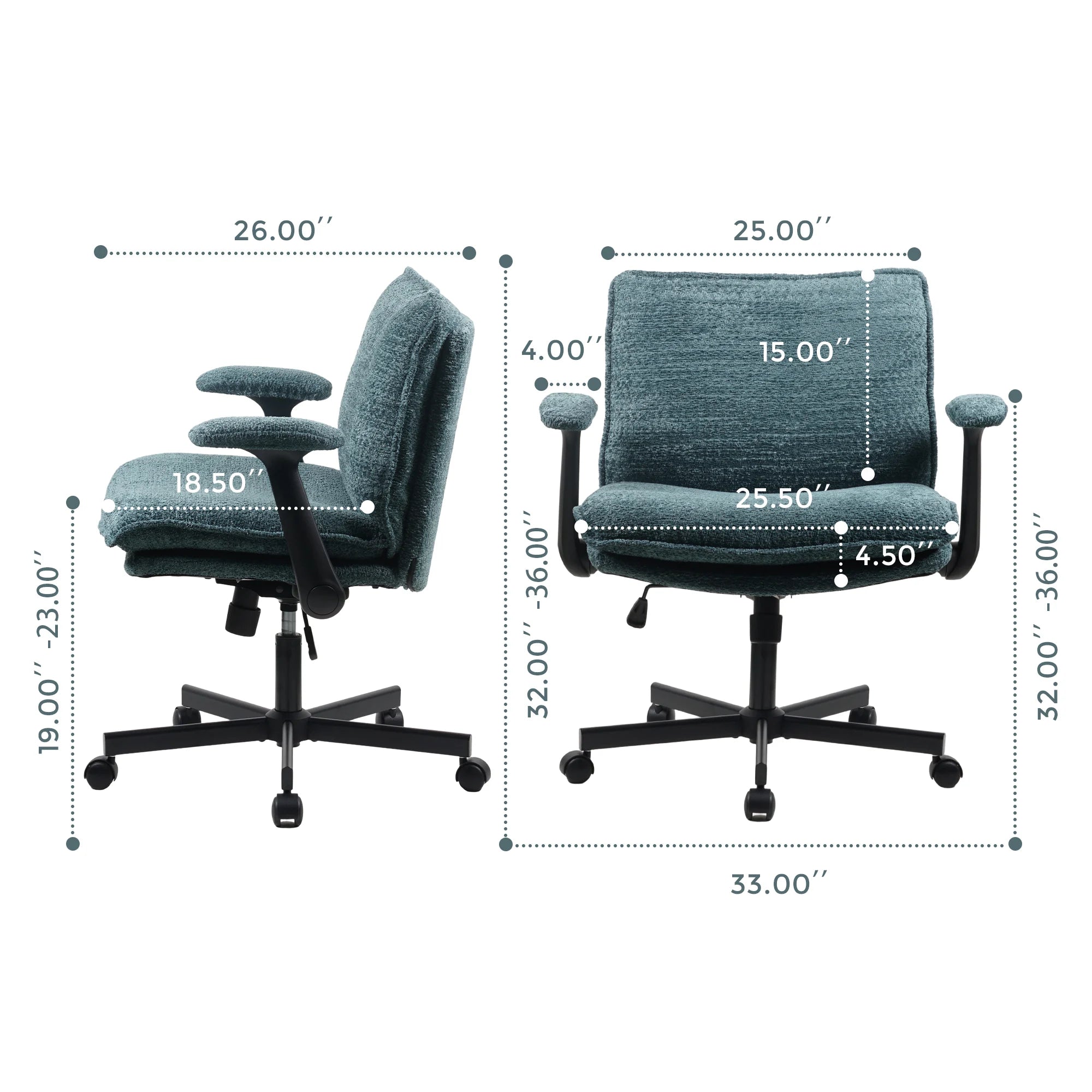 P3 Criss Cross Chair with Adjustable Armrests