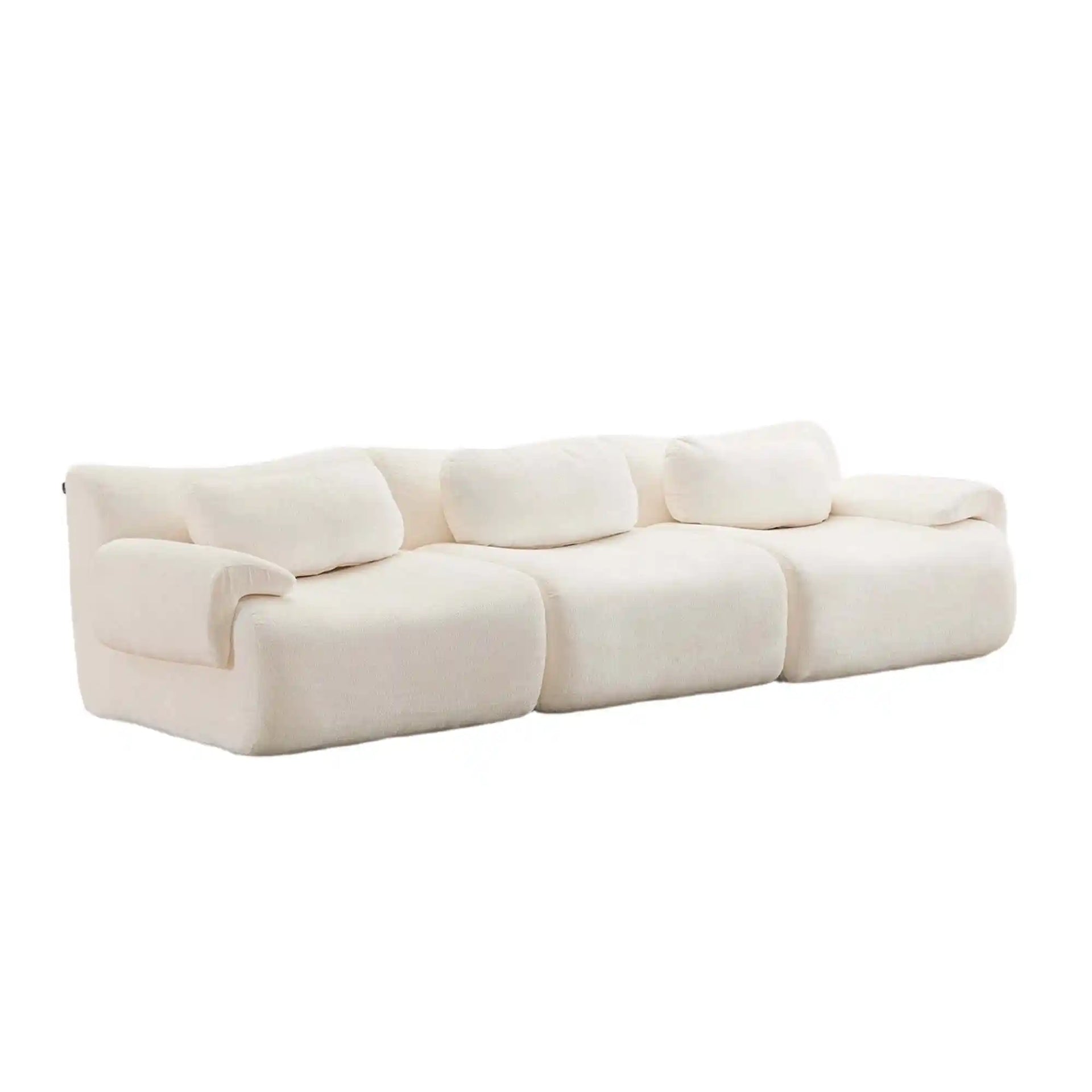 Nephele Wavy Modular Sofa | 3-Seater Curved Sectional Sofa for