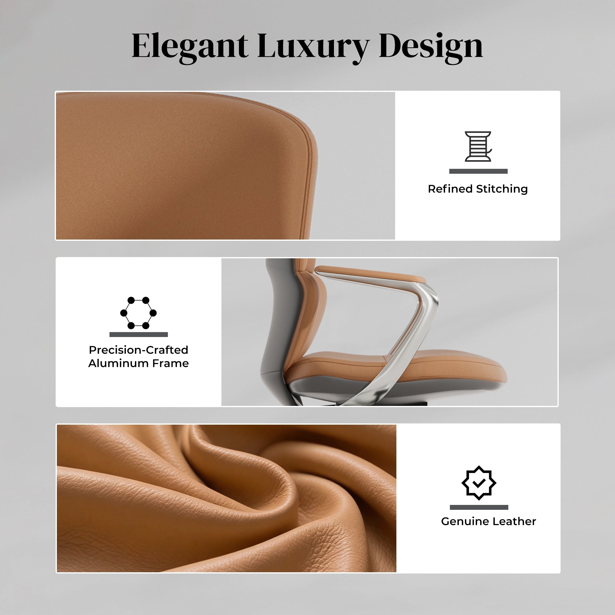 Nolan Leather Chair with Classic Design