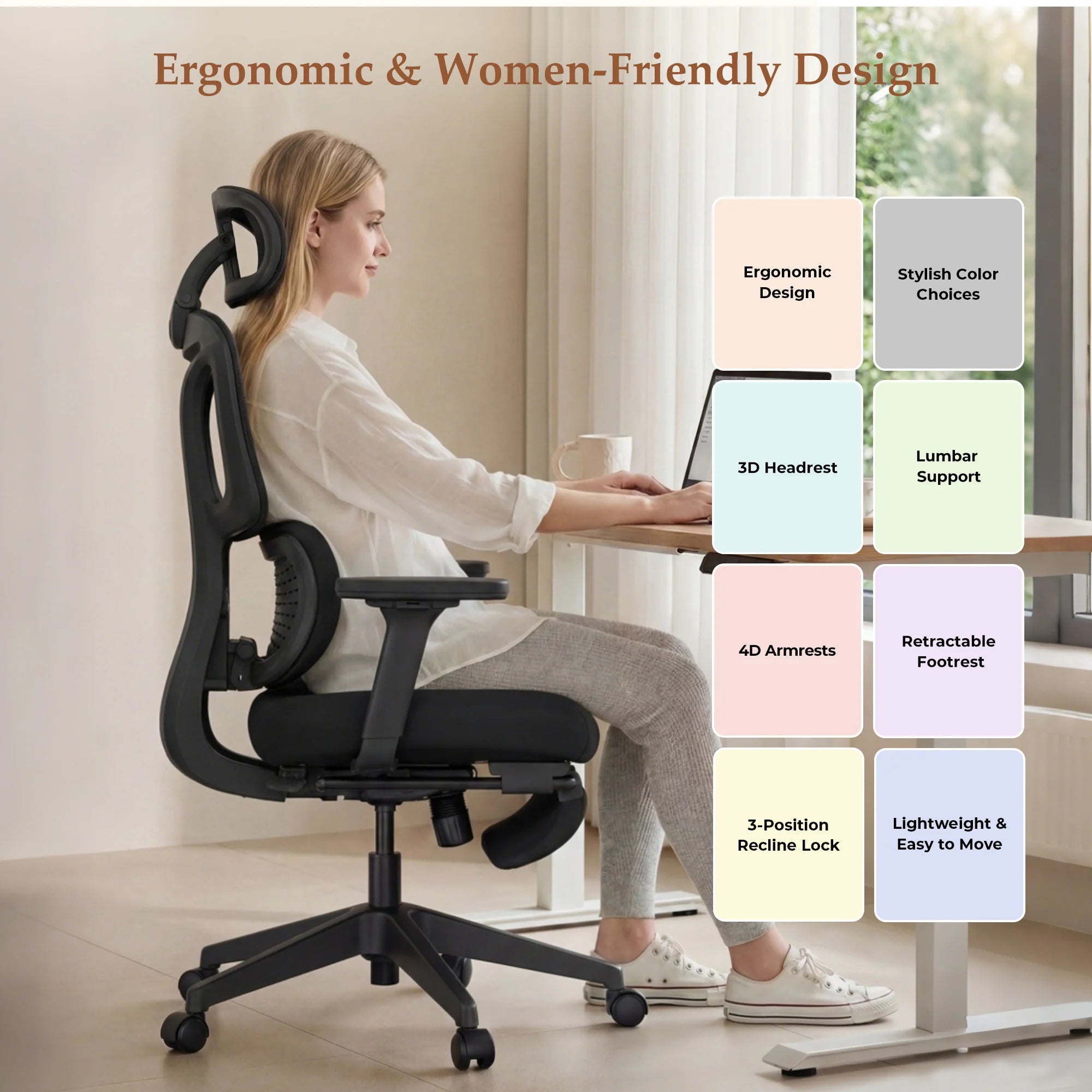 S3 Office Chair with Colorful Lifestyle Design