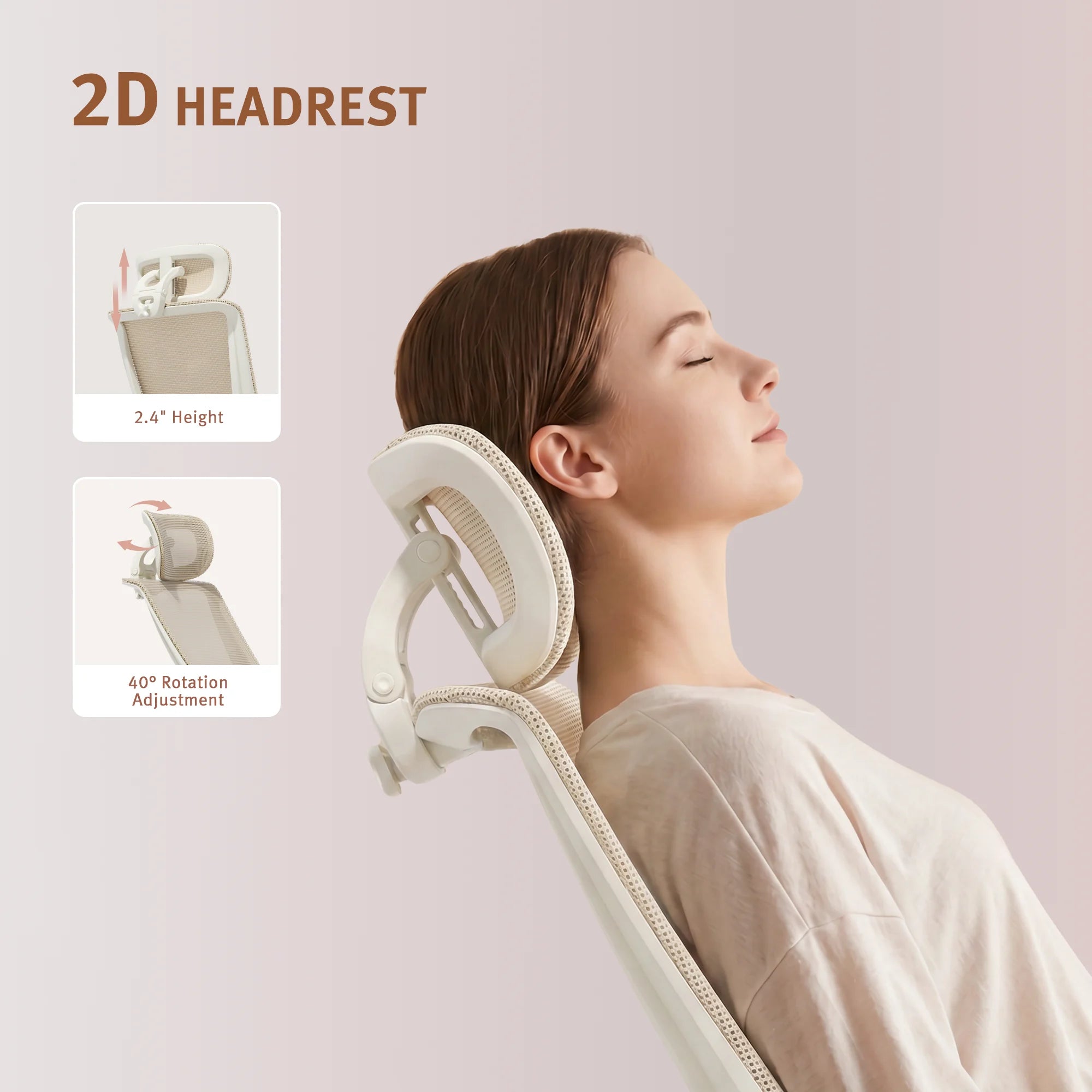 S4 Ergonomic Desk Chair with Foldable Backrest