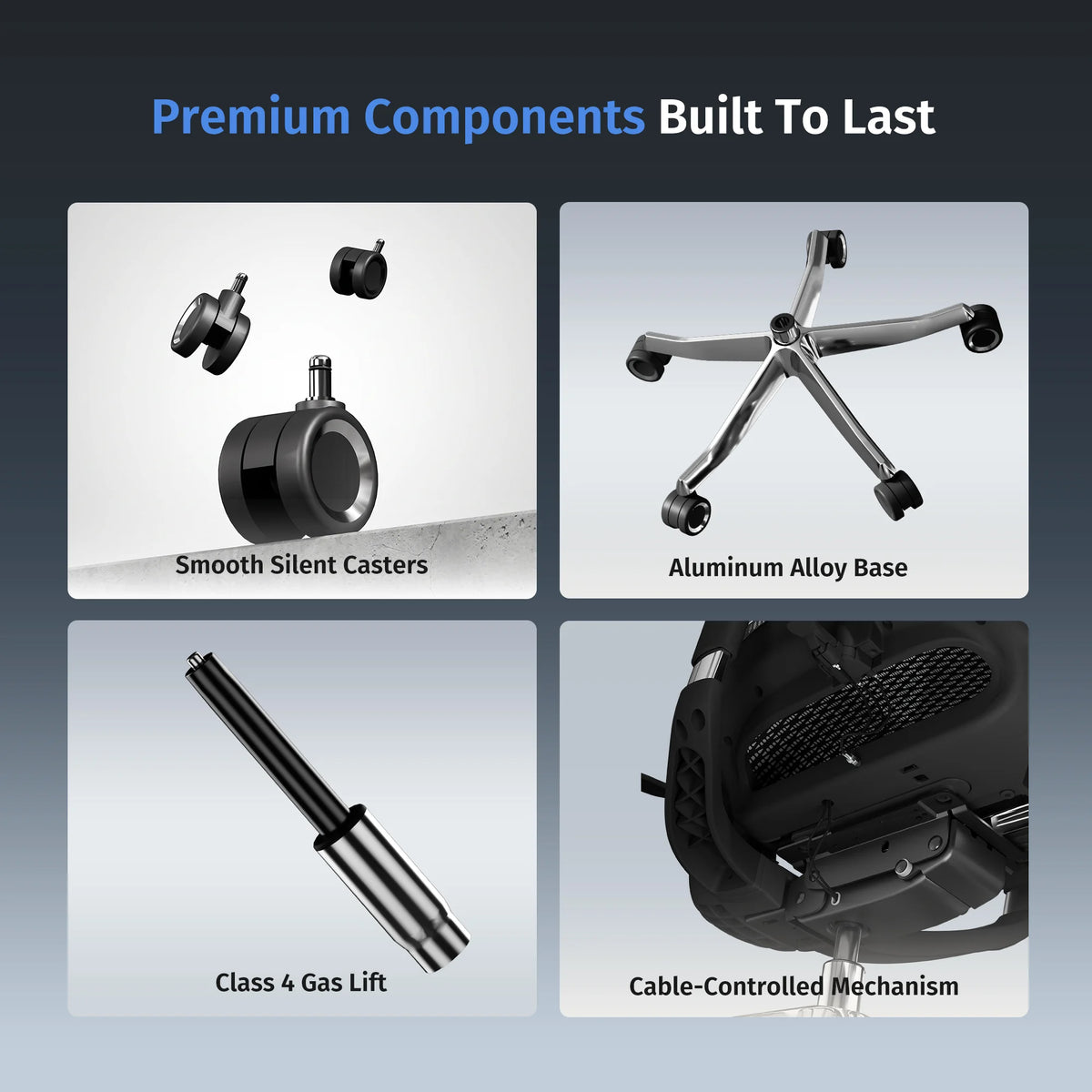 S9 Pro Ergonomic Office Chair with One-Touch Adjustment
